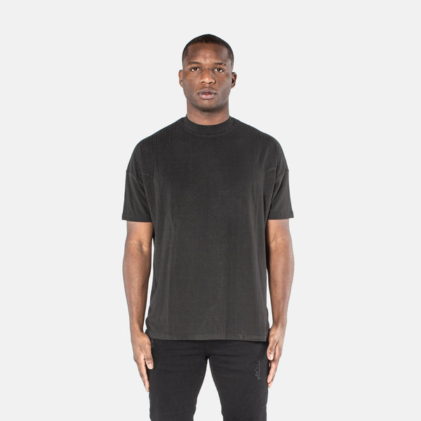 VE Ribbed Tee - Black